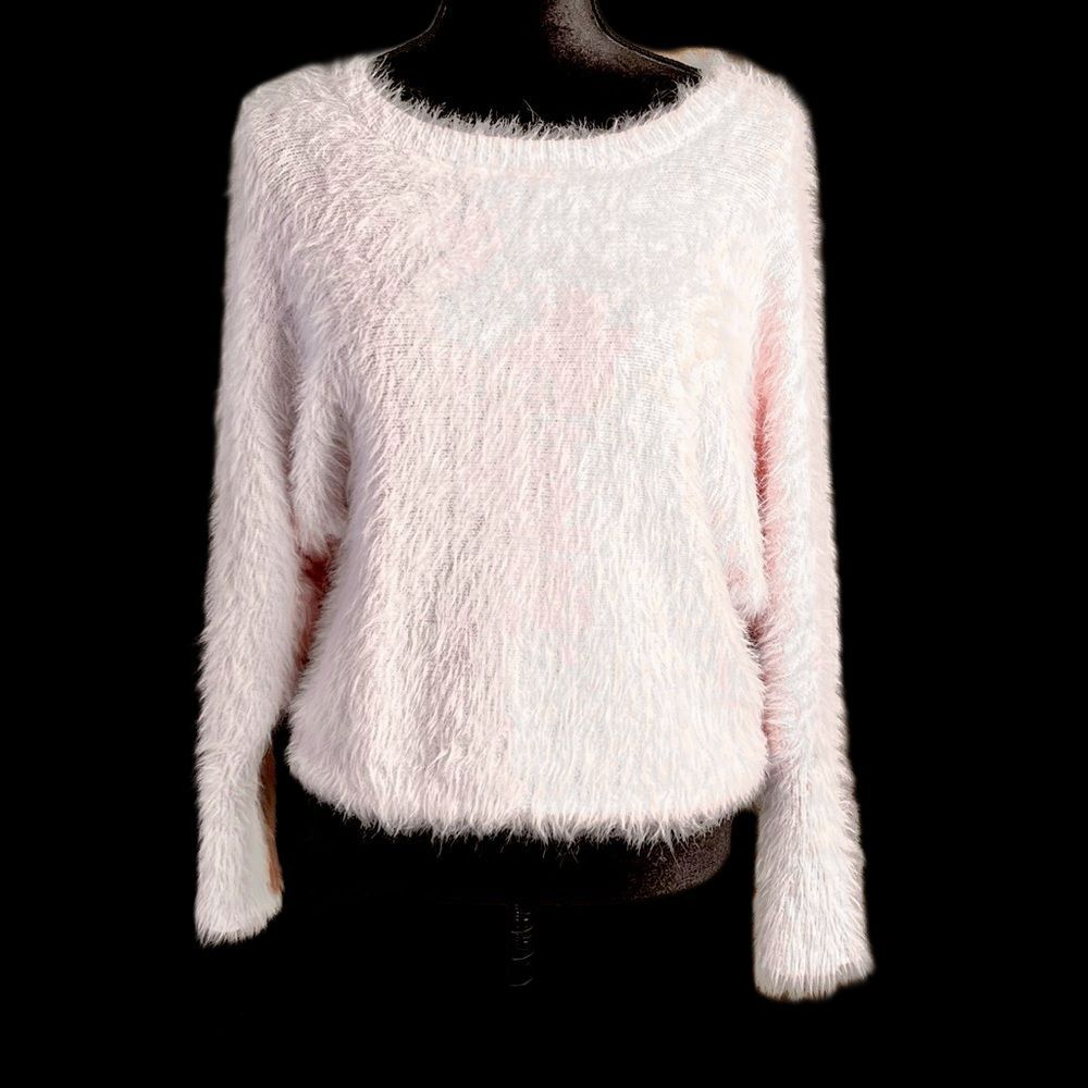 Jessica Simpson | Light Pink Super Soft Fluffy Eyelash Sweater | Size Medium